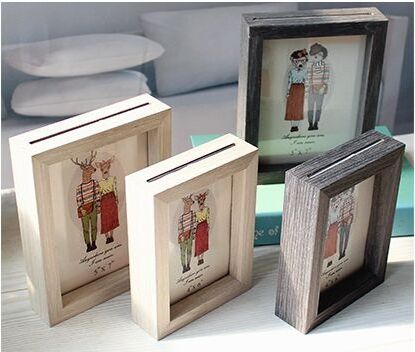 Cheap Wooden Plexiglass Photo Frame Display DIY Painting Pictures Wooden Shadow Box Frame