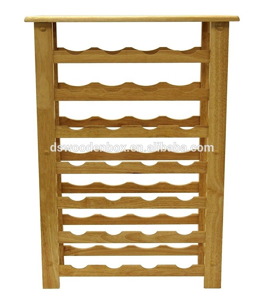 28 bottles Folding Pine wood 6 Pack Display Wine Rack