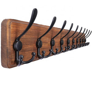 Rustic  Long Large Coat Rack Wall Mount Wall Coat  Rack  with 8 Hooks Farmhouse Coat Hanger Wall for Entryway  Mudroom