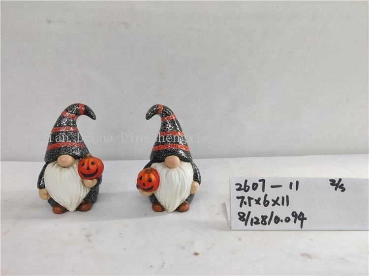 Custom halloween gnomes pumpkin decorations landscape LED solar lights for garden