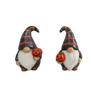 Custom halloween gnomes pumpkin decorations landscape LED solar lights for garden