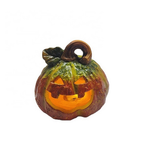 New shape Halloween Pumpkin Orange color Ceramic Pumpkin crafts