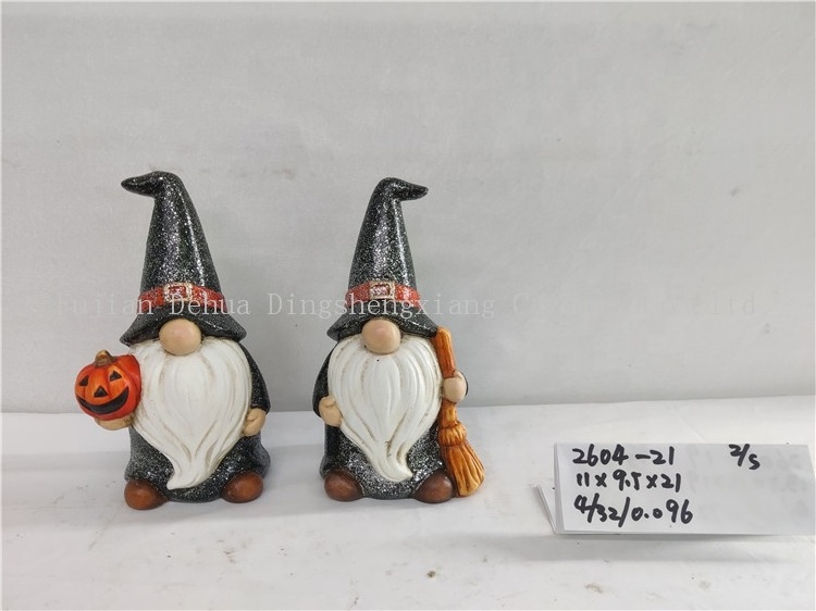 Custom halloween gnomes pumpkin decorations landscape LED solar lights for garden