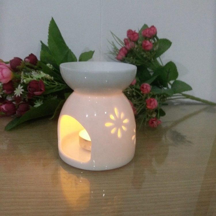 Hot Design Candle Melt Holder Ceramic Wax Warmer Oil Burner Custom Ceramic Fragrance Oil burner