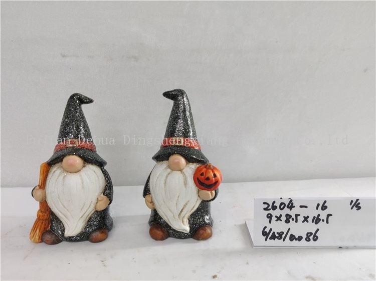 Custom halloween gnomes pumpkin decorations landscape LED solar lights for garden