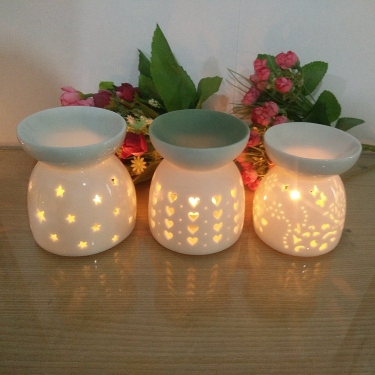 Hot Design Candle Melt Holder Ceramic Wax Warmer Oil Burner Custom Ceramic Fragrance Oil burner