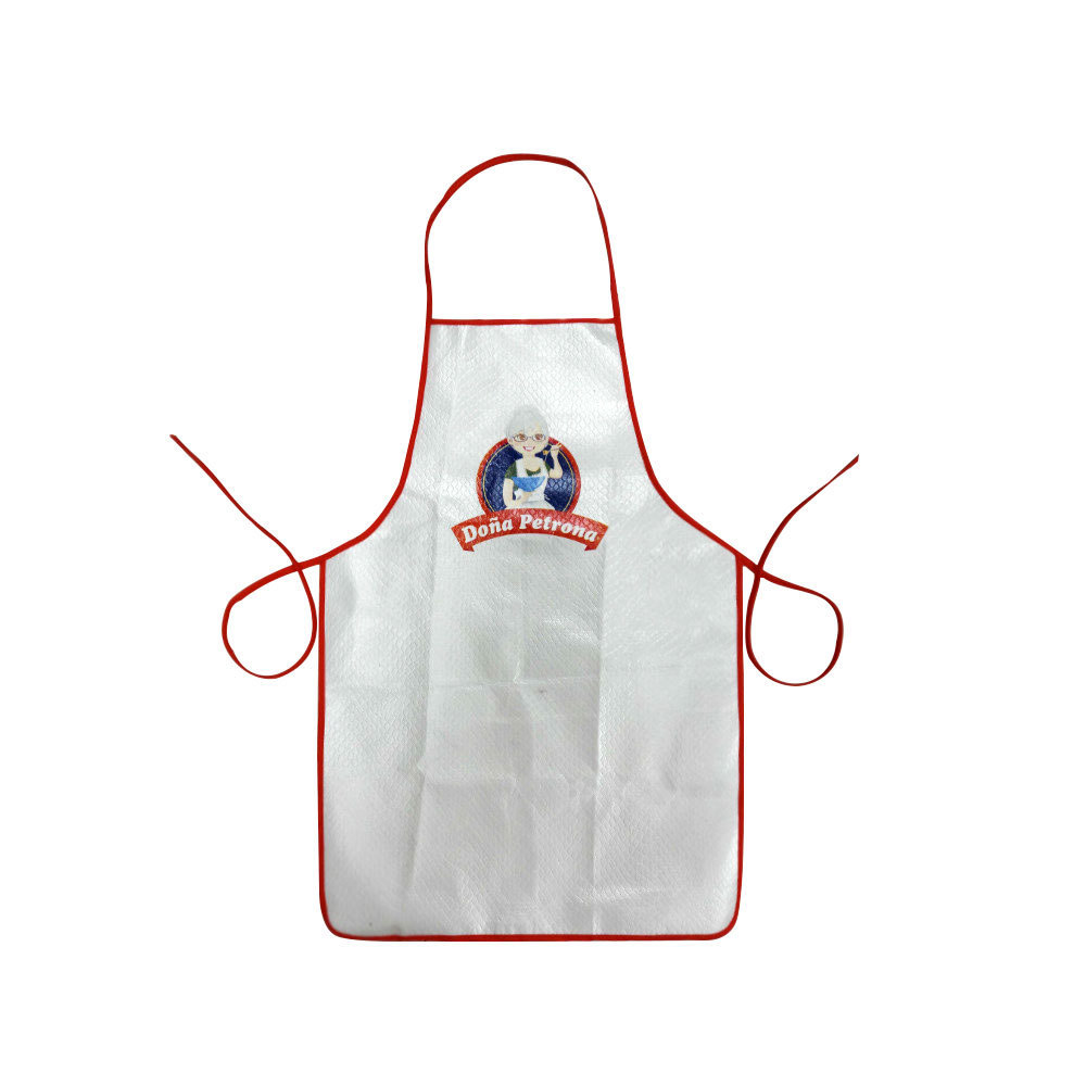 Non-woven fabric Cross Back Apron Custom Logo Cotton Pinafore Apron With Pocket Promotional Bbq chef Apron