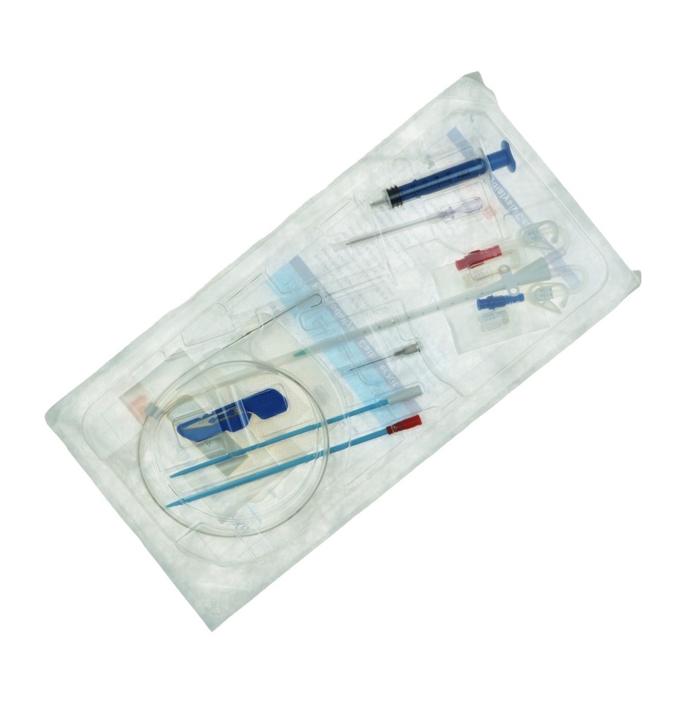 Temporary Medical Dialysis Catheter Sterile Dressing Kits Disposable Double Lumen Hemodialysis Catheter Set