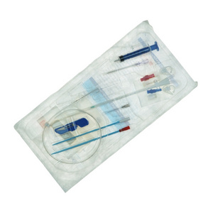 Temporary Medical Dialysis Catheter Sterile Dressing Kits Disposable Double Lumen Hemodialysis Catheter Set