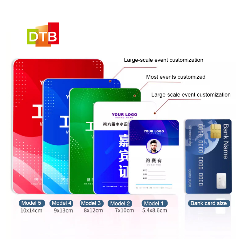 Customize Pvc Hanging ID Card Employee ID Badge Card RFID/NFC Plastic NFC/RFID Business Card