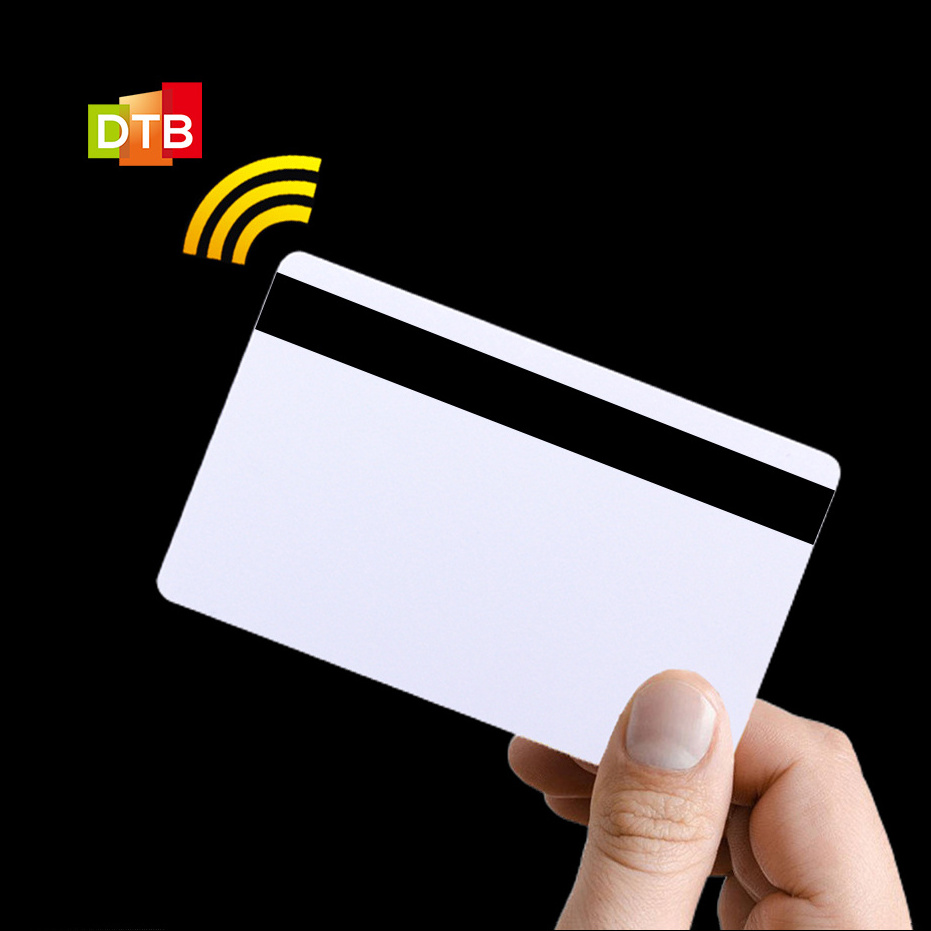 Custom Printable Blank Magnetic Stripe Card Wholesale Blank Stripe Smart NFC Card Credit Card Size