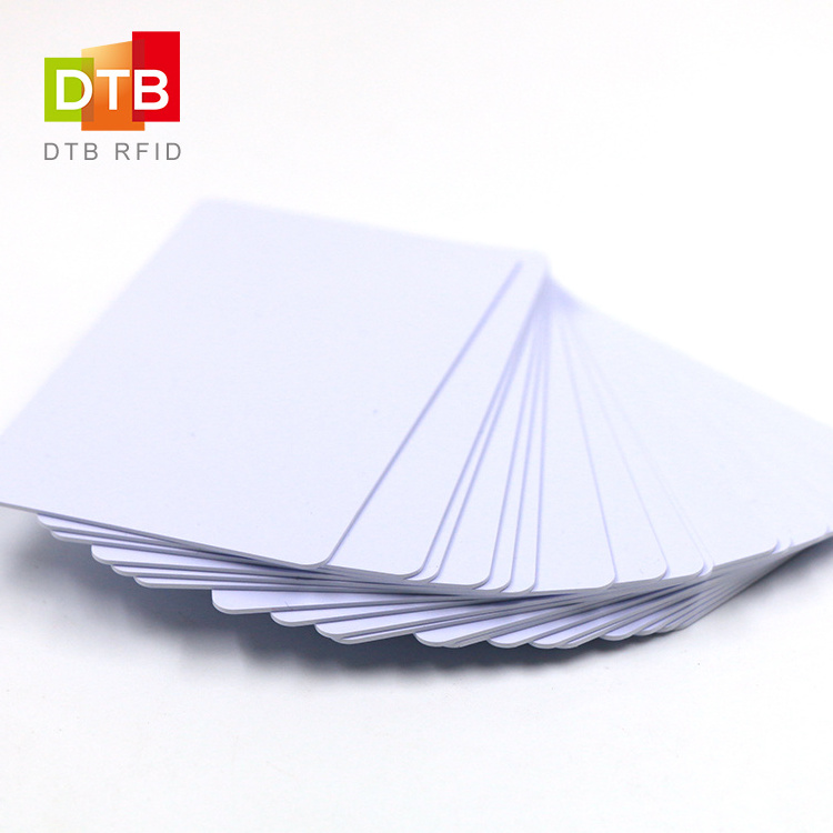 Printable NFC Blank Card with F08 chip RFID Card Ntag213 Ntag215 Ntag216 Chi Pvc Blank Smart cards