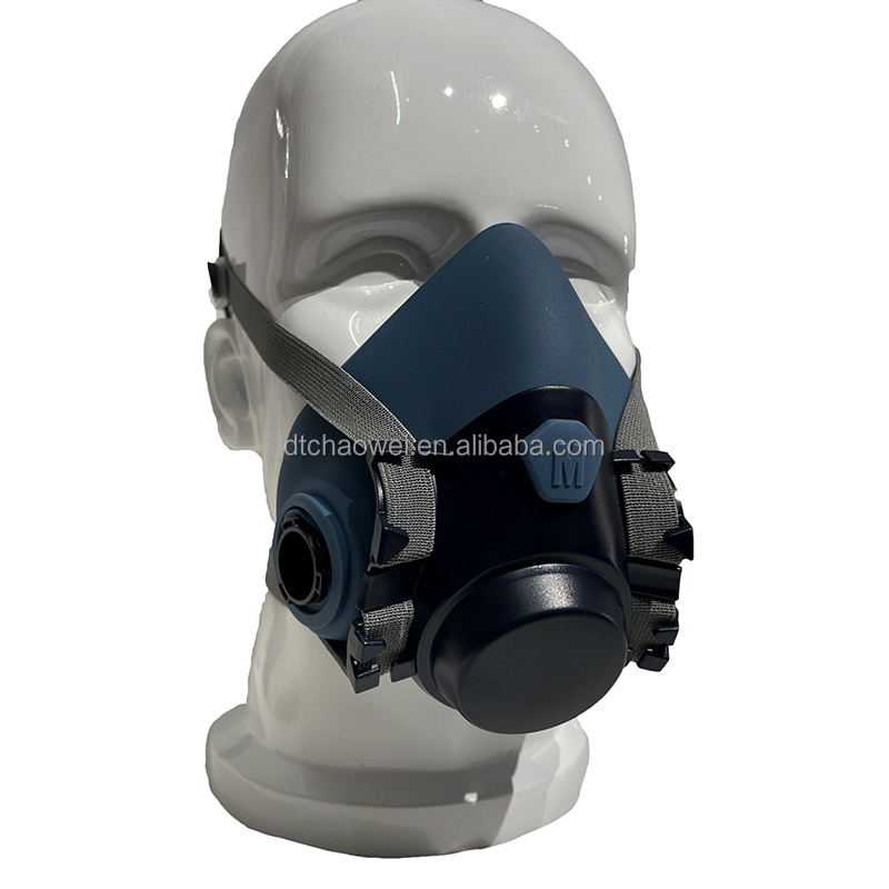 New Design Liquid Silicone Half Face Gas Mask Chemical Respirator Industry Dust Mask with Filter