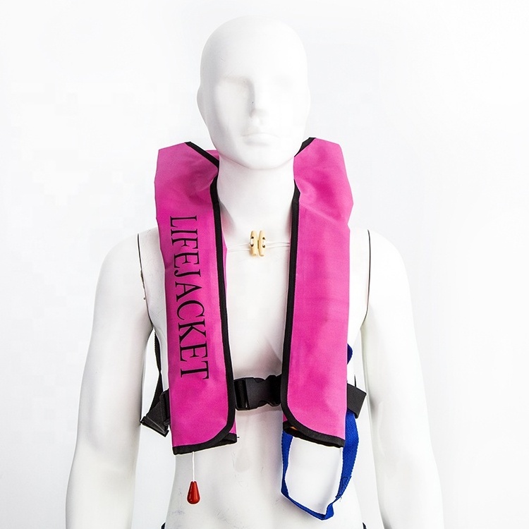 automatic 150N inflatable swimming fishing lifejacket portable marine adult PFD life jacket with co2 cylinder