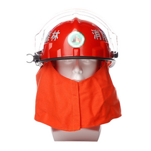 Flame Retardant Forest Fire Insulation Rescue Crash Helmet with Flashlight