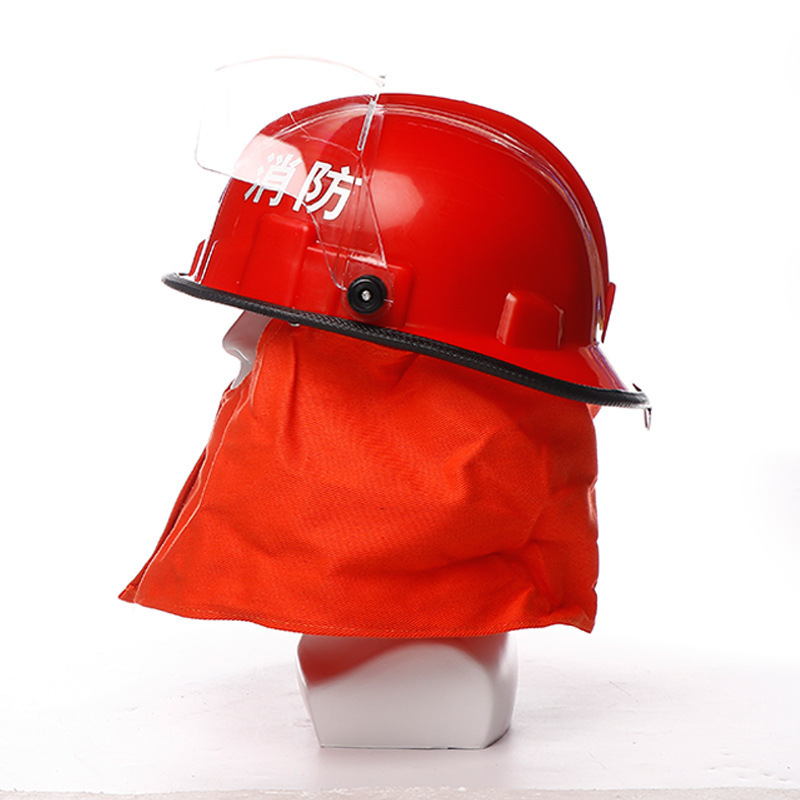 Flame Retardant Forest Fire Insulation Rescue Crash Helmet with Flashlight