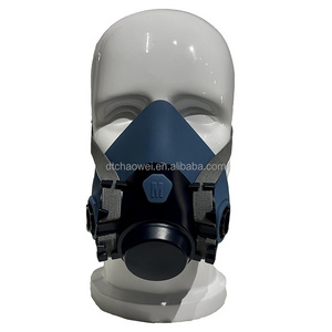 New Design Liquid Silicone Half Face Gas Mask Chemical Respirator Industry Dust Mask with Filter