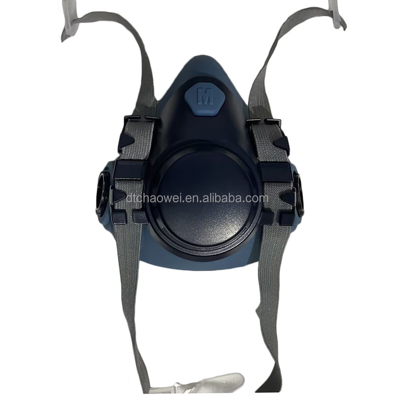 New Design Liquid Silicone Half Face Gas Mask Chemical Respirator Industry Dust Mask with Filter