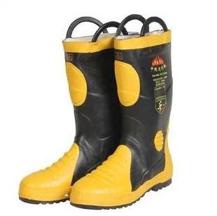 High Temperature Resistant Waterproof Shoes Fireman Protection Rubber Fire Fighting Safety Boots