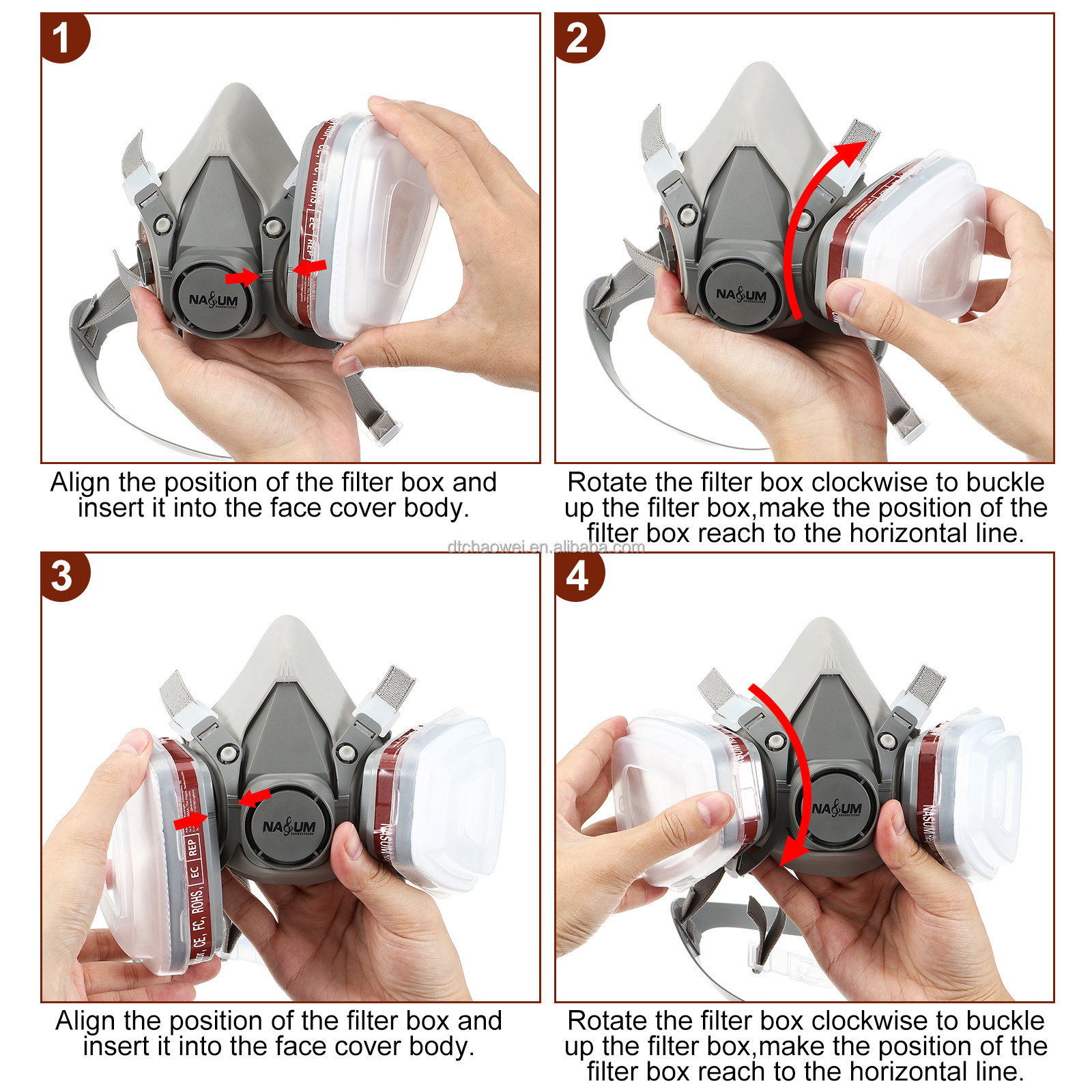 M401 Dust-proof Half Face Mask Respirator for Electric Welding Metallurgy