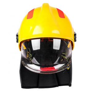 EN standard fireman safety europe flashlight fire helmets for firefighting