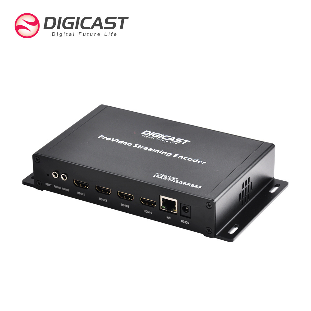 DMB-8904A-EC RTMP RTSP HLS  HTTP SRT Multicast Unicast H265 Video IPTV  Encoder IP Video Encoder