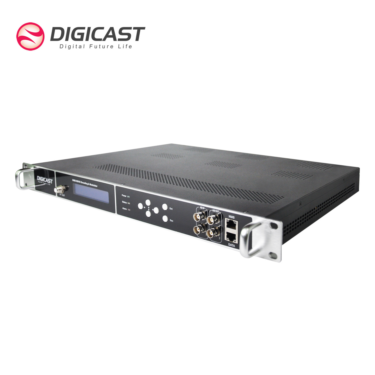 DMB-9581E High Quality 8-Channel H.264 HD Video Encoder Modulator 1080p RF DVBT DVBC ISDBT Digital Cable TV Head-End System