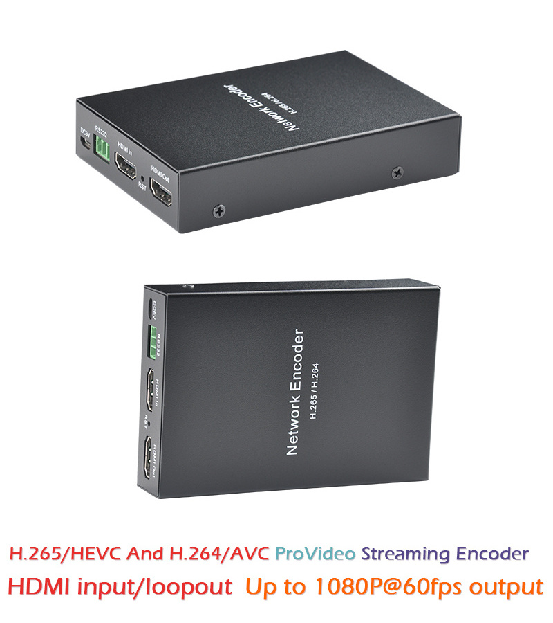 1080P@60fps 4K IP Video Encoder Decoder Live Streaming Broadcasting Encoder Decoder HD Video Encoder