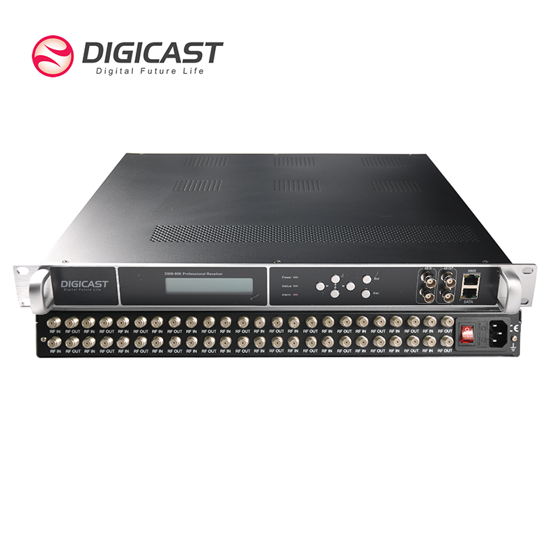 DMB-90E Plus IP Gateway Professional FTA DVB-S/S2 Tuner+HD MI to IP UDP Multiplexer Digital TV Head-End System Web Management