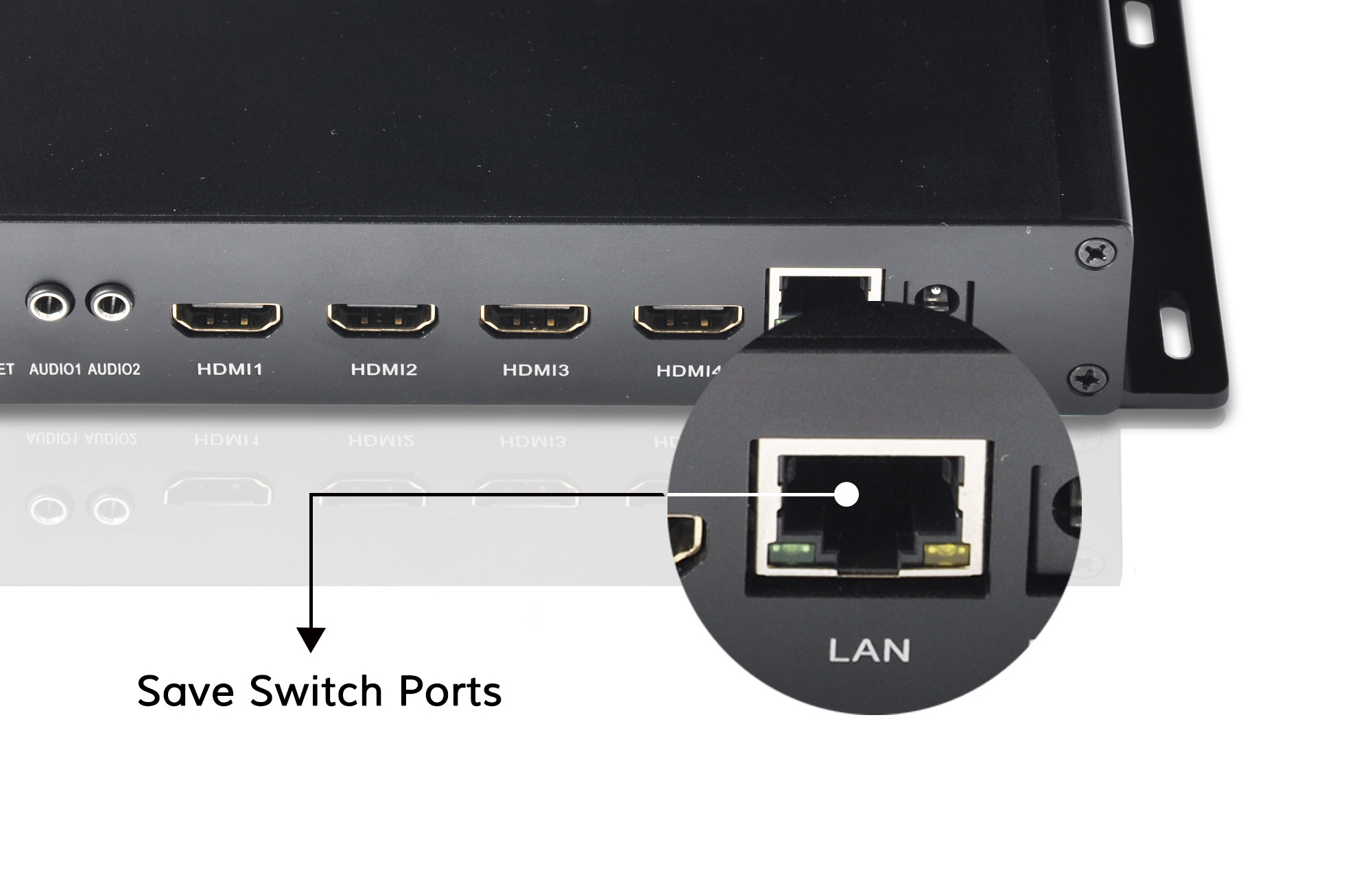 DMB-8904A-EC 4 Channel Digital Encoder HD MI To H265  IPTV Streaming Encoder For Facebook Yotube