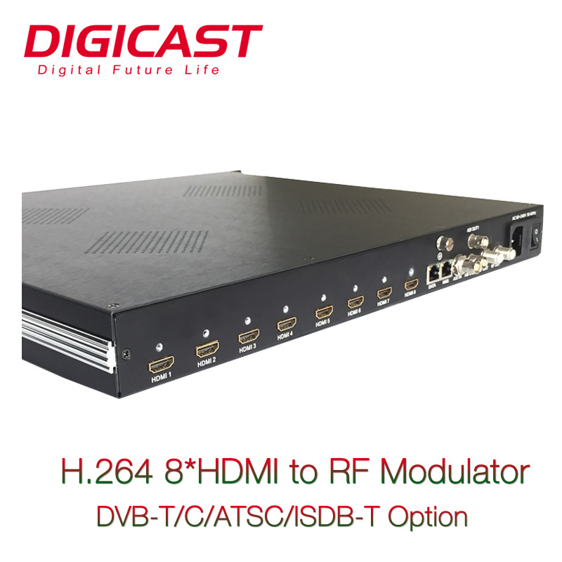 WIFI Module Tuner In H.264 HD Encoding Low Cost DVB-T HEVC Encoder Modulator Digital