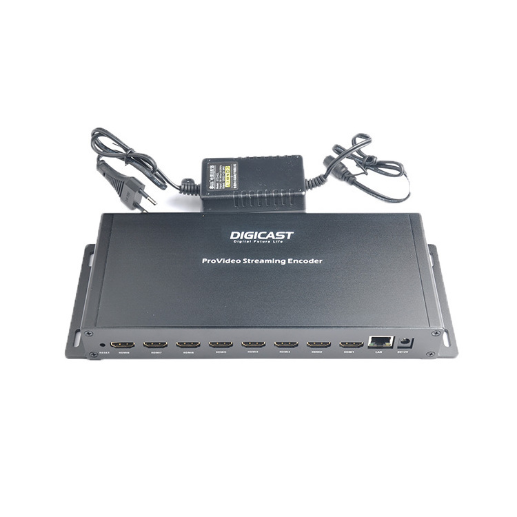 DIGICAST H264  H265 HEVC 8 HDMI TO SRT RTMP HLS RTP UDP Encoder HD TO IP Converter