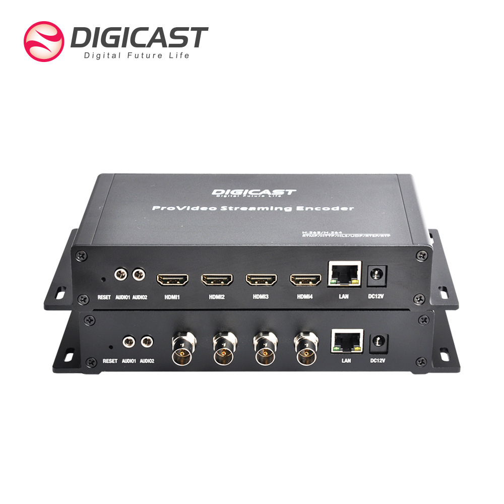 DMB 8904A-EC Live Streaming  H.265 HD IPTV Encoder  RTMP HLS SRT SDI hdm i  to IP encoder