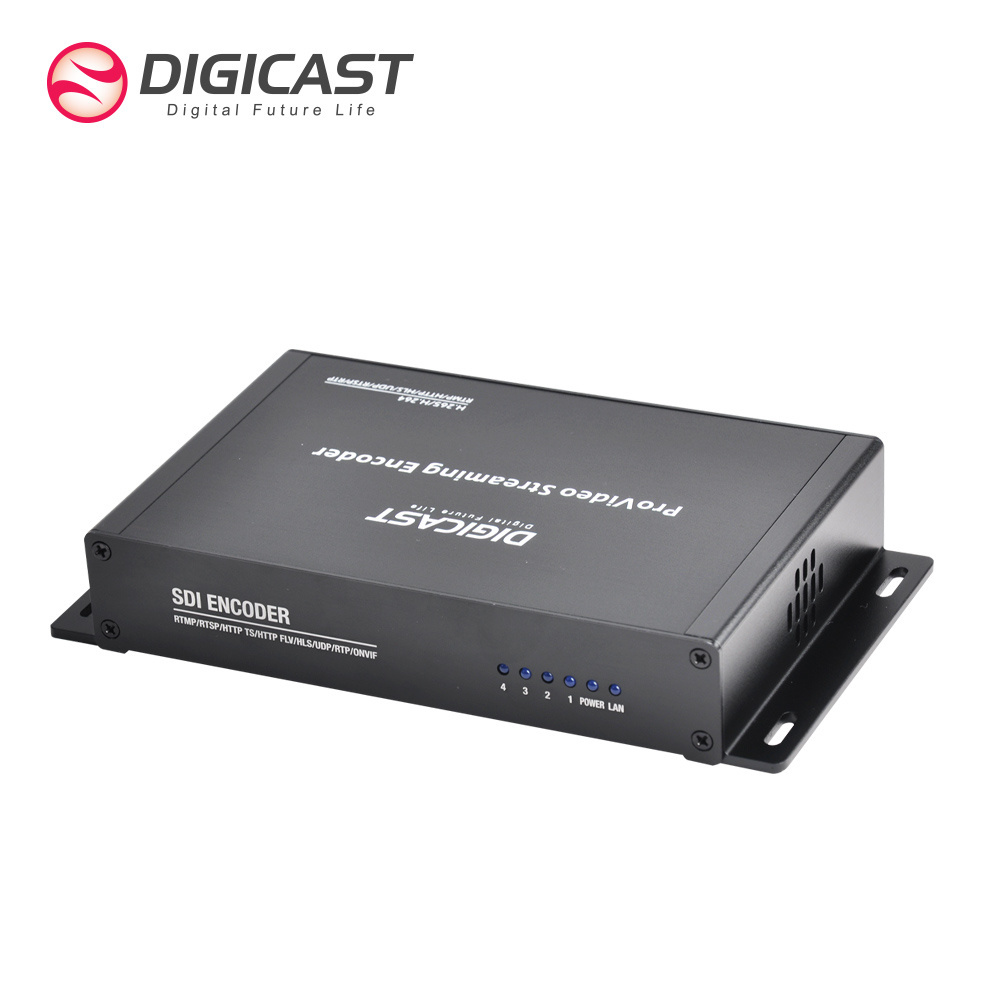 DMB 8904A-EC Live Streaming  H.265 HD IPTV Encoder  RTMP HLS SRT SDI hdm i  to IP encoder