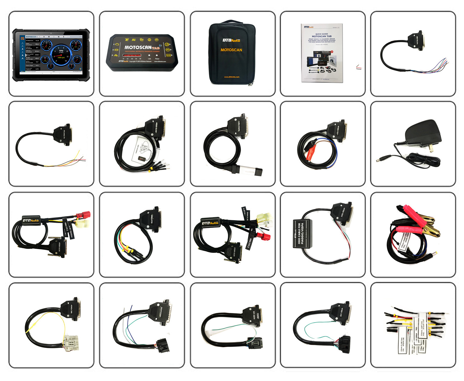 Motoscan Tab Diagnostic SmartKey Tool Dimension (LxWxH): 23x26x13 cm (tablet not included)