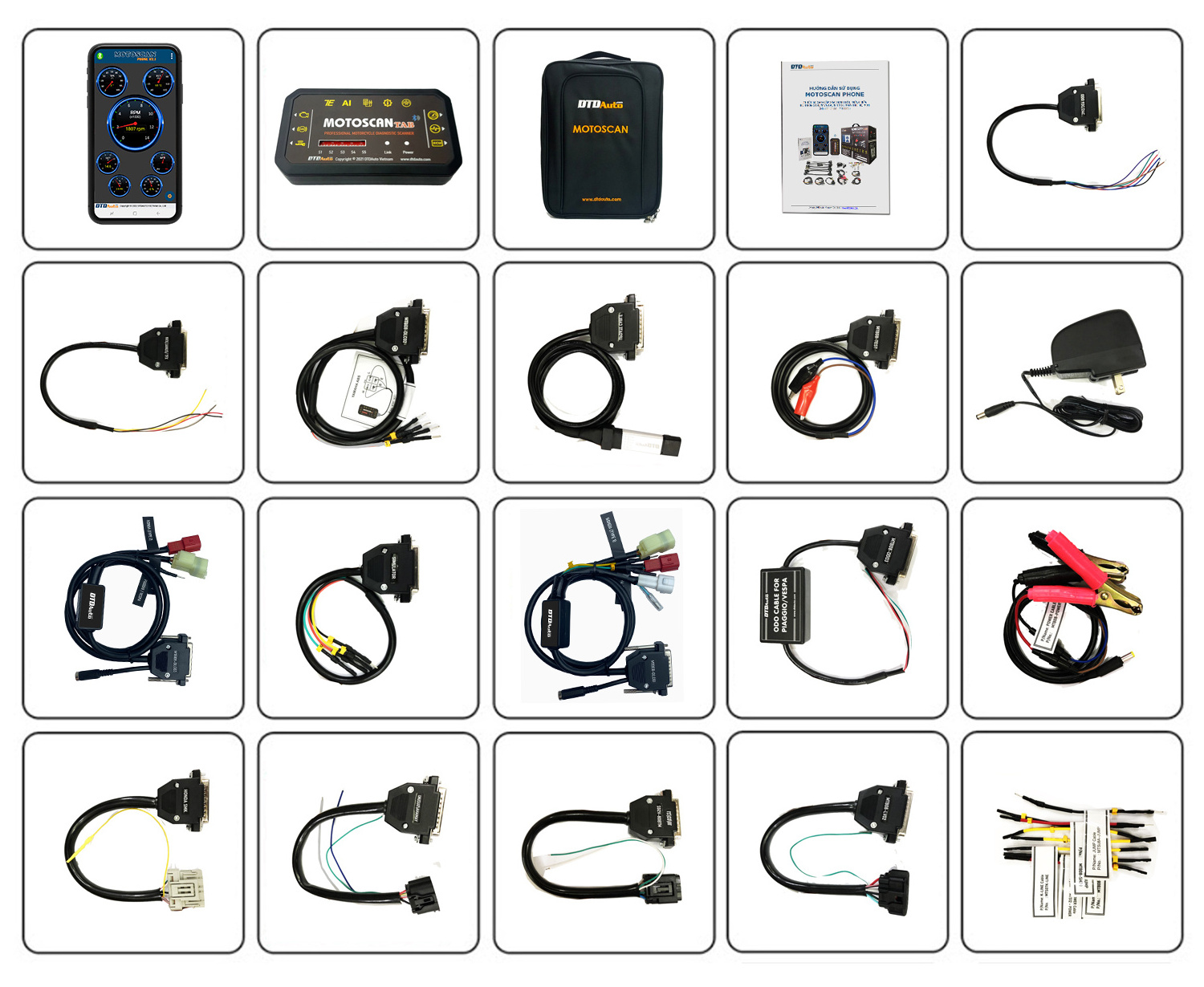 Motoscan Tab/ Phone Full System Diagnostic Scanner Motorcycles with Full Option such as Engine System, ODO correction Function