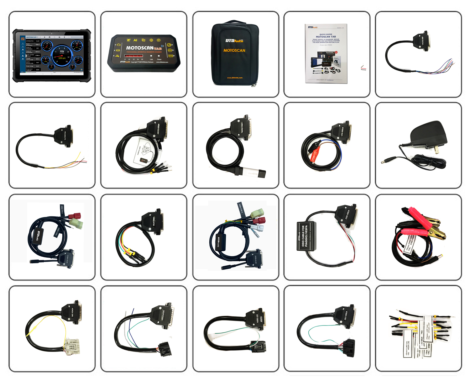 Diagnostic Tool Motoscan Tab Smartkey tool Electrical wiring diagram ECU Simulator Manufactured By DTDAuto Vietnam