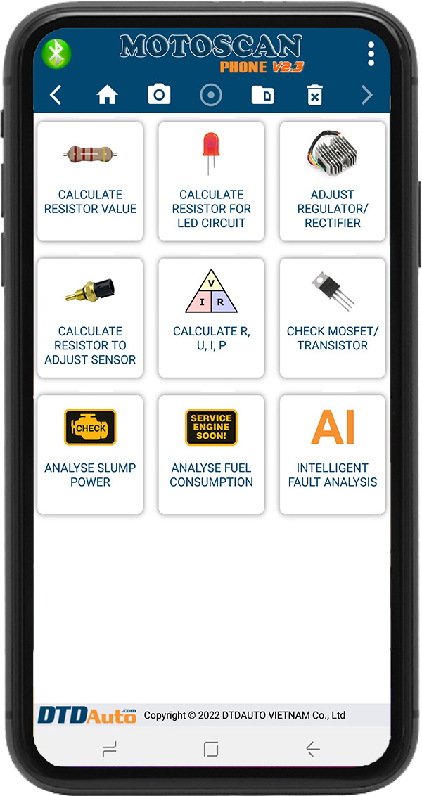 Motoscan Phone 2023 Diagnostic Tools for motorcycle scanner Full Option Delete KEYID in SCU memory