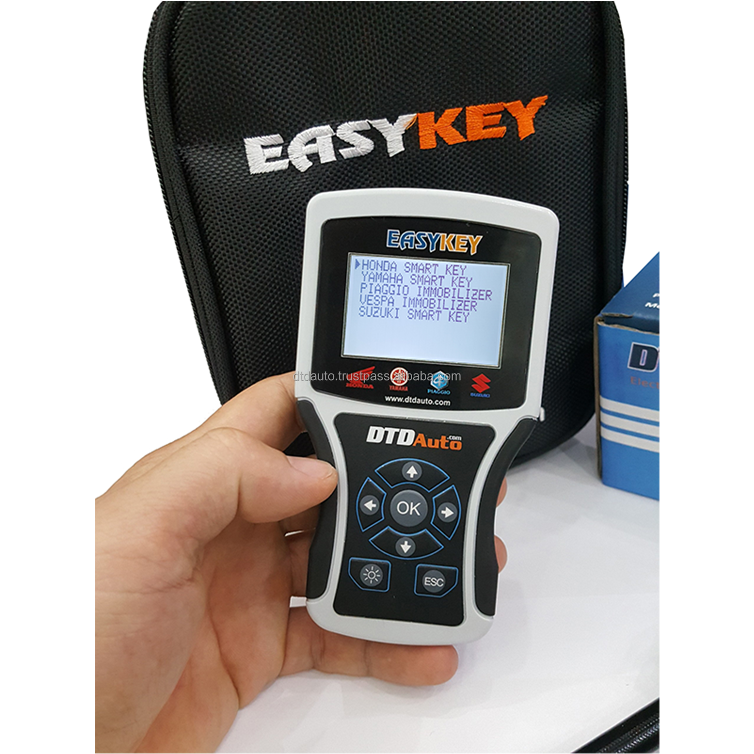 EASYKEY 5 Motorcycles Diagnostic Tool Smartkey Tool Electrical Wiring Diagram ECU Simulator & ODO-Meter Value Correction