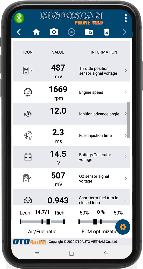 Motoscan Phone Full Option with remote key fob hardware Useful Vehicle Tools Help Diagnose Electric Faults ECU Vespa