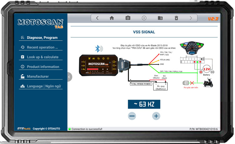 Motoscan Tab Special Version diagnostic tools motorcycle Smartkey tool Read all KEYID# and ECMID from vehicle SCU