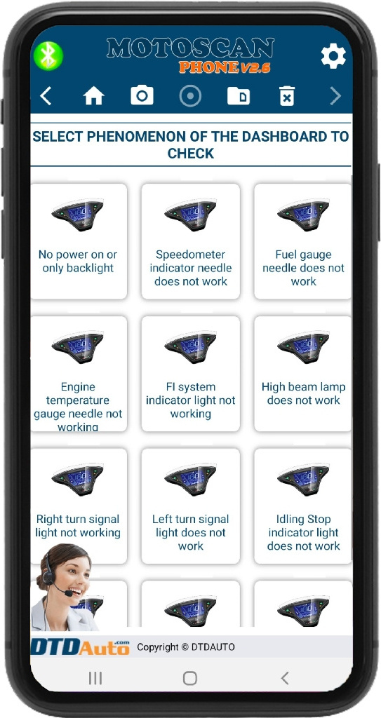 Motoscan Phone Smart Diagnostic Device To Diagnose Read all KEYID# and ECMID from vehicle SCU