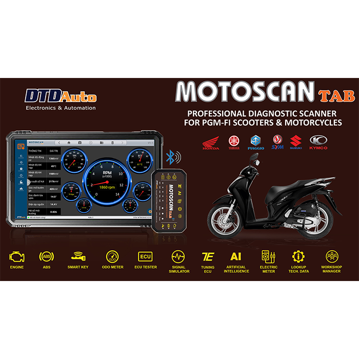 Motoscan Tab diagnostic tools motorcycle Smartkey tool Electrical wiring diagram ECU Simulator tester Weight: 2.5 kg