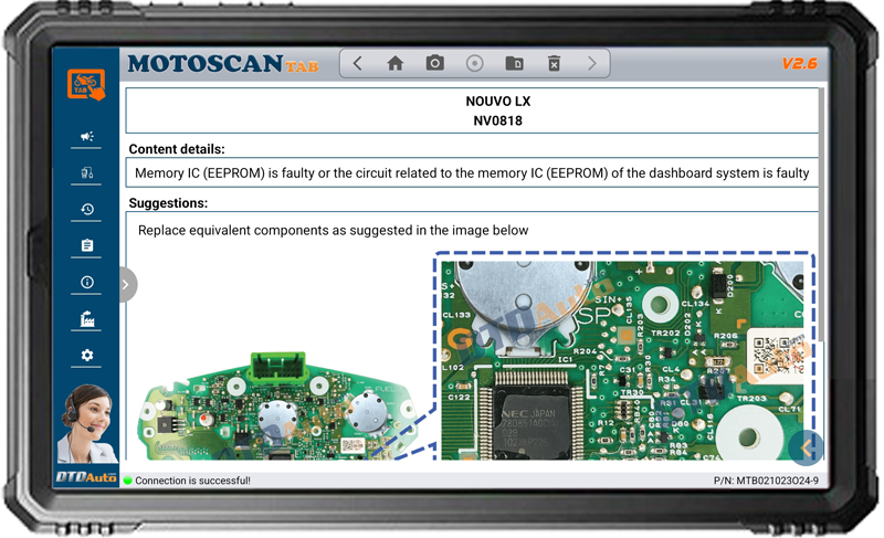 Motoscan Tab Engine ABS Full System Diagnostic Scanner Motorcycle Electrical wiring diagram ECU Simulator