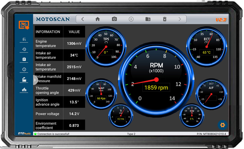 Motoscan Tab Wireless Diagnostic Scanner Smartkey Tool Lookup and  Repair Fault for Engine & ABS system