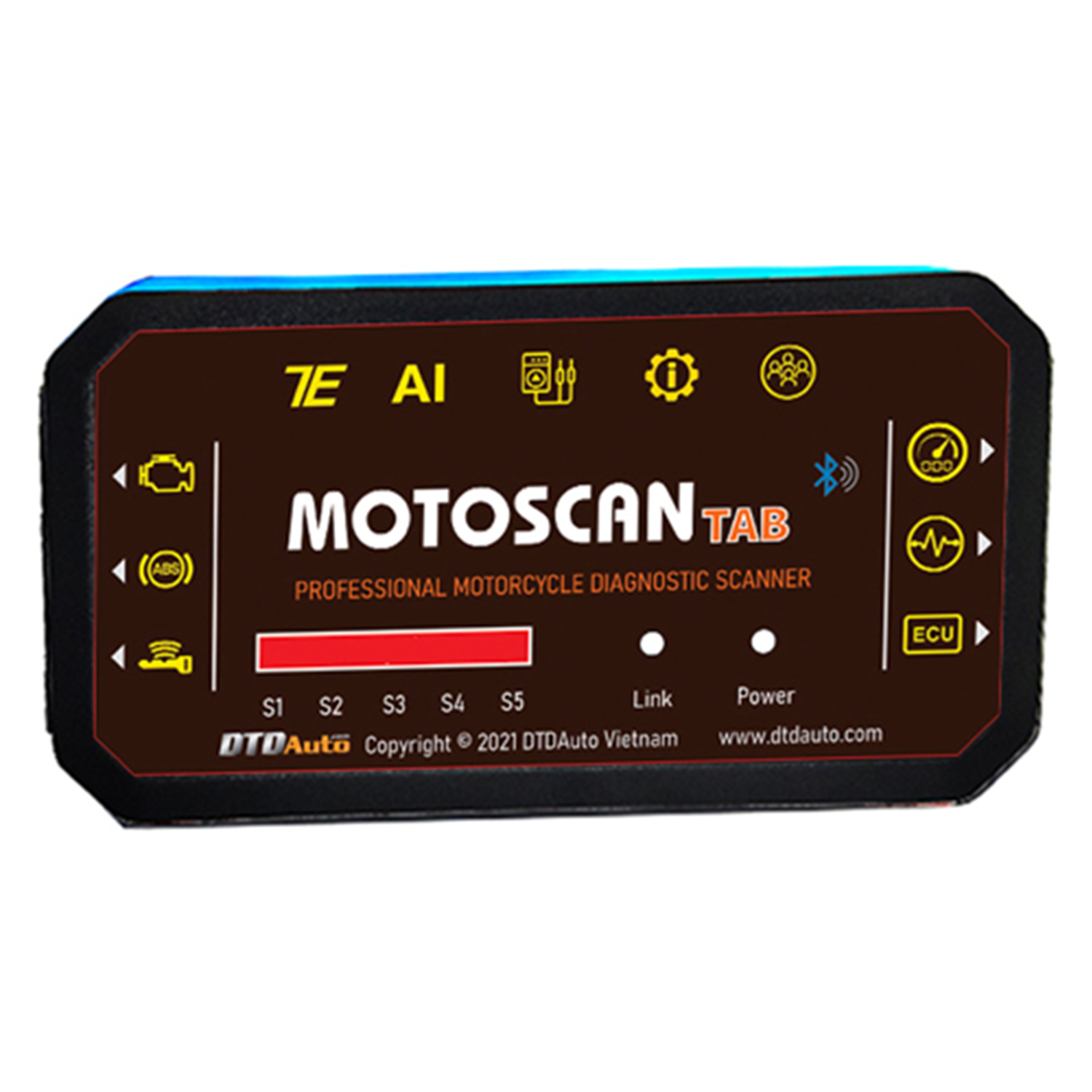 Motoscan Phone Smart Diagnostic Device check faulf of starting system, fuel injection, ignition, ABS, Smart key, ODO, ECU