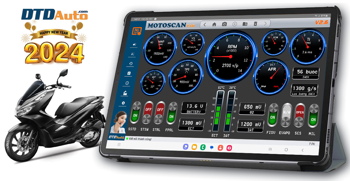 MOTOSCAN TAB Diagnostic Scanner Upgrade original ECM & Upload tuning ECM firmware by sample remap files