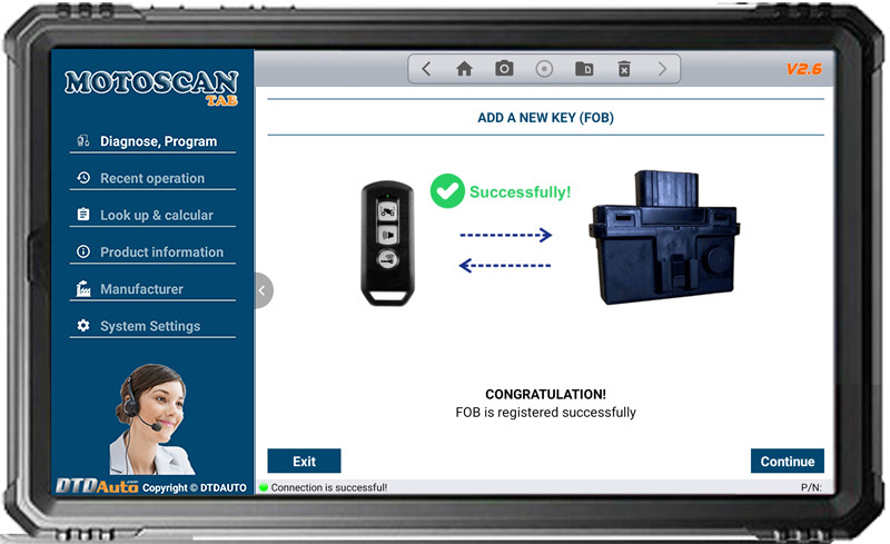 Motoscan Tab Engine ABS Full System Diagnostic Scanner Motorcycle Electrical wiring diagram ECU Simulator