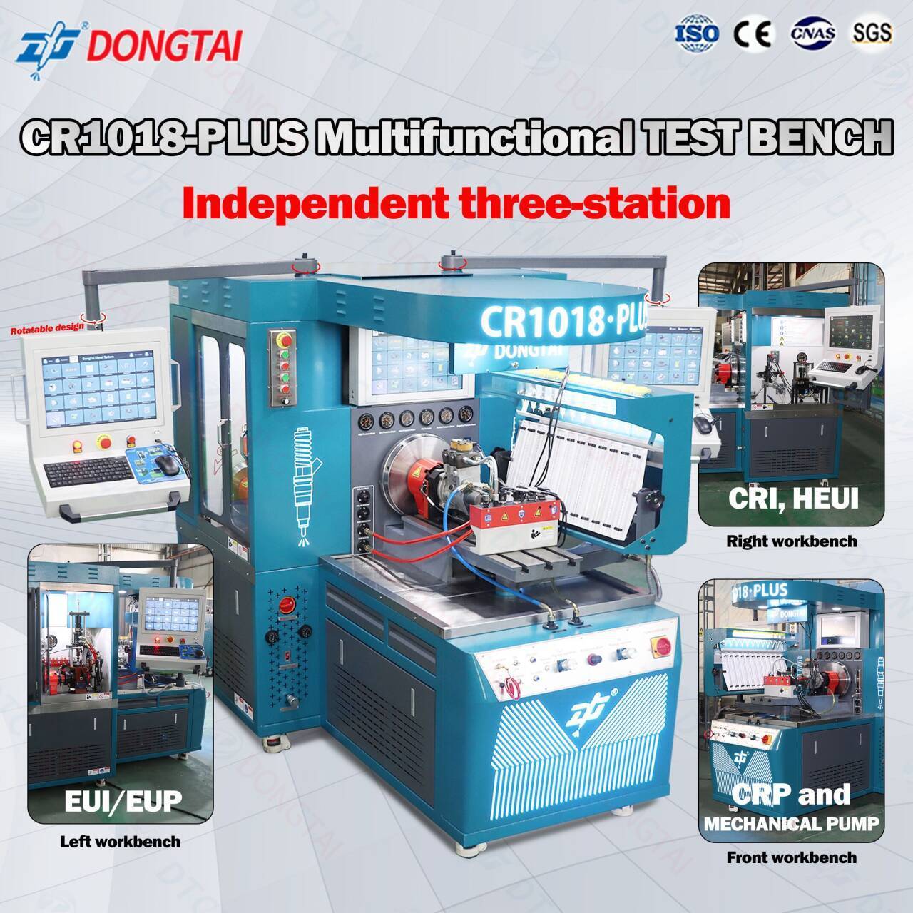 CR1018-PLUS Multifunctional Test bench For testing CRI/CRP/EUI/EUP/HEUI/CAT320D/CRIN4/F2E/DRV