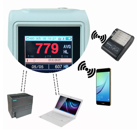 DTEC DH880 Portable Leeb Hardness Tester,  connection  App mass storage